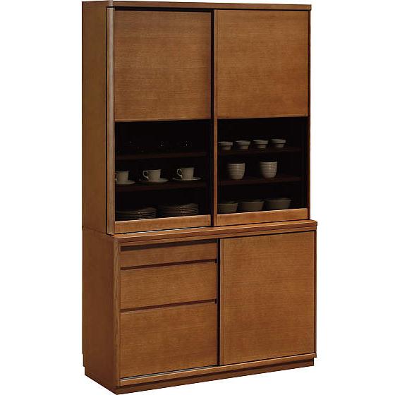 カリモク ET4410 ET4430 食器棚 115キッチンボード ダイニングボード ナチュラル 引き扉 ブラウン カップボード 食器収納 設置 日本製家具 | カリモク家具 | 04