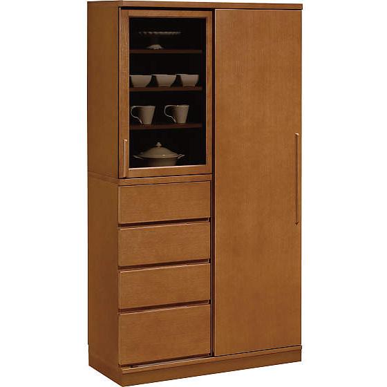 カリモク EU3650 EU3670 食器棚 100サイズ キッチンボード ダイニングボード ナチュラル ブラウン カップボード 皿収納 設置 日本製家具 | カリモク家具 | 04