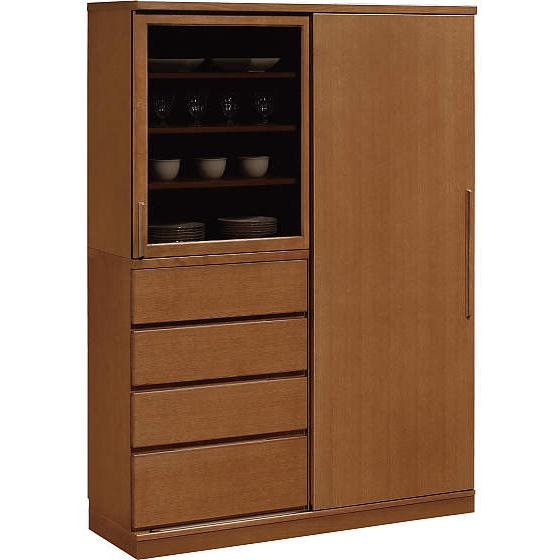 カリモク EU4650 EU4670 食器棚 135サイズ キッチンボード ダイニングボード ナチュラル ブラウン カップボード 皿収納 設置 日本製家具 | カリモク家具 | 04