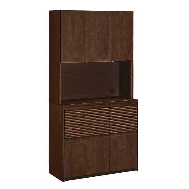 カリモク EW3505 食器棚 家電収納棚 100サイズ オープンキッチンボード ダイニングボード ナチュラル ブラウン カップケース 皿収納 日本製家具 | カリモク家具 | 02