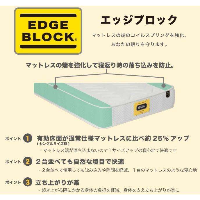 グランツ グランメモリー ファスト 【SDサイズ】 【セミダブル】 マットレス ミディアムハード系 高反発ウレタン 国産/日本製寝具 Granmemory Fast_5