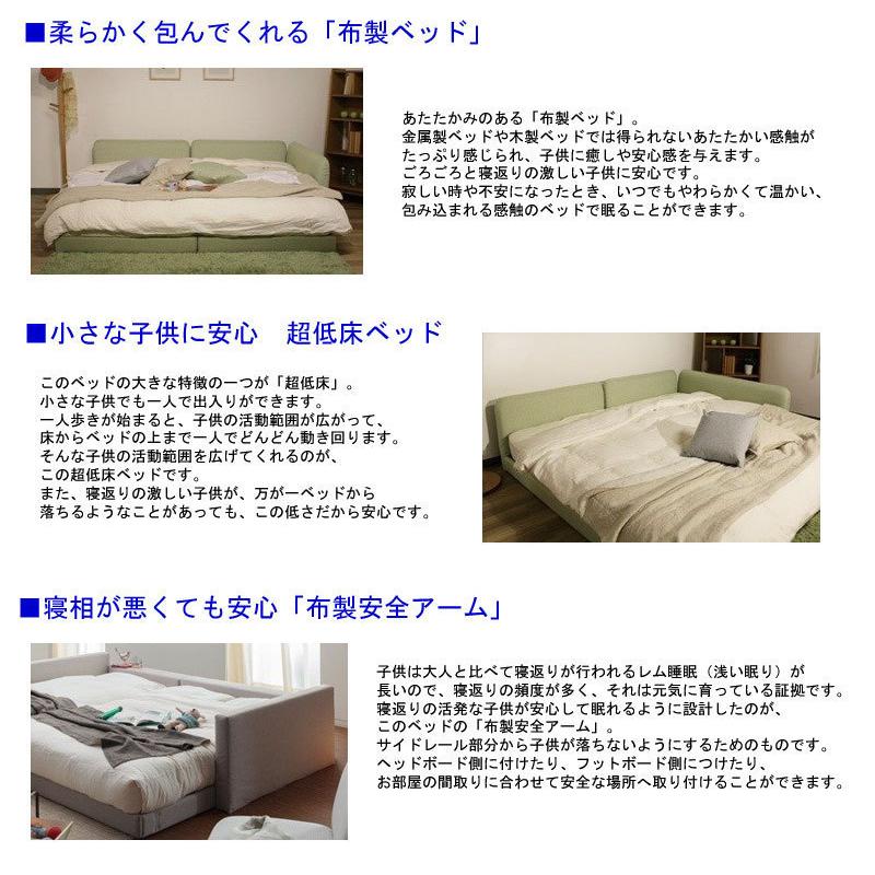 ドリームベッド ハグミル2401 セミダブル アーム付き ロースタイル