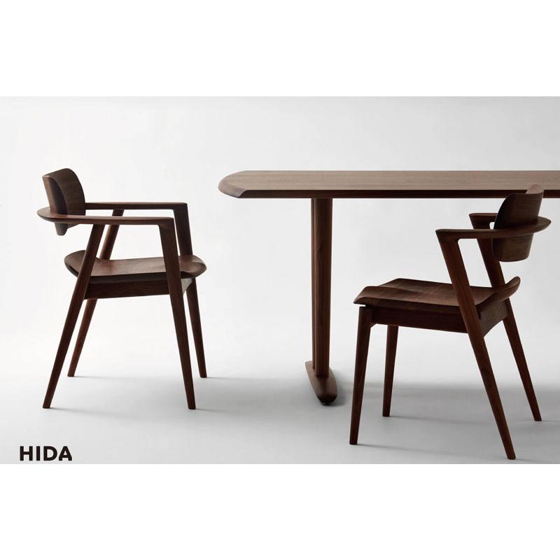 飛騨産業 HIDA KX251AN セオトEX SEOTO-EX セミアームチェア 板座 肘