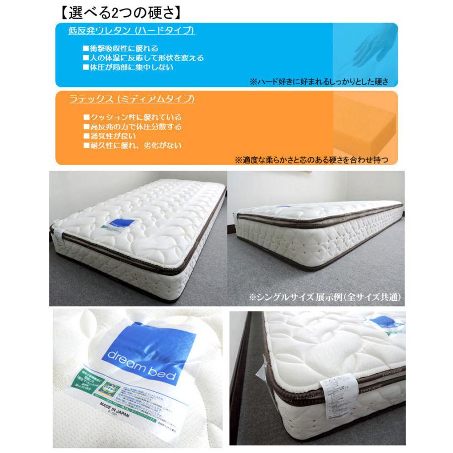 【即購入⭕️】 ドリームベッド フェミスティ2602 セミダブル フラット ノーマルタイプ・ベーシック ホワイト 日本製 マットレス付き 【QG1822274580】(64000円)