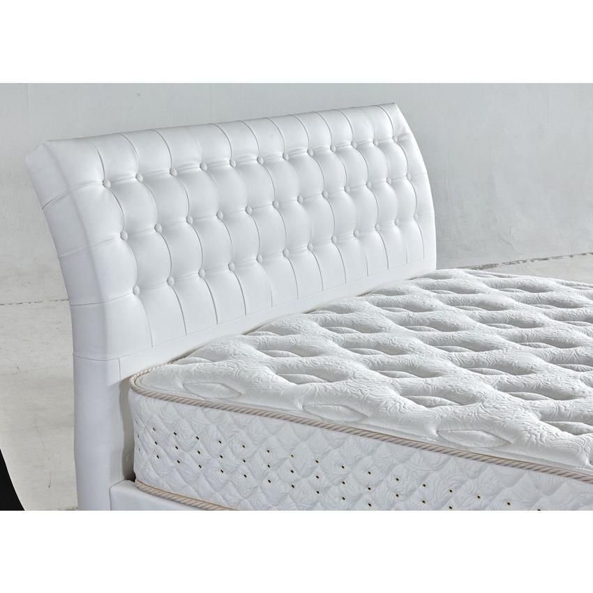 ドリームベッド　ベッドフレーム　モンシャンランド876 本革ホワイト　ダブル ドリームベッド モンシャンランド876 ダブル ドロアータイプ 引き出し