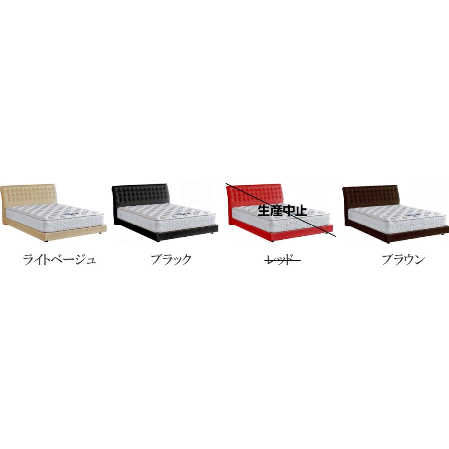 ドリームベッド モンシャンランド876 ダブル 合成皮革レザー張り ヘッドクッション リフトアップ 縦型収納 跳ね上げ式 ベッド下収納 日本製 フレームのみ_4