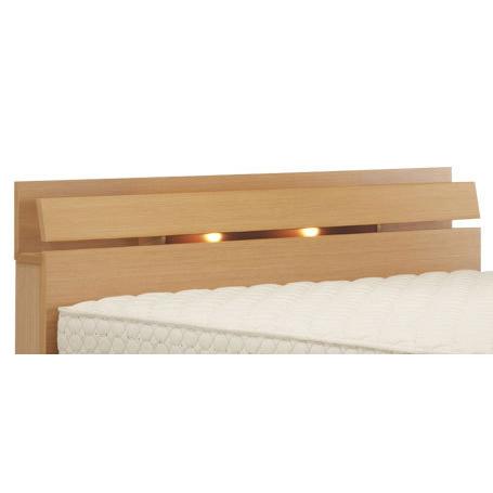 フランスベッド ネクストランディ904C クイーン レッグタイプ 脚付き ステーション キャビネット 小棚 照明付き 木製 日本製 マットレス付き 家具、インテリア ベッド、マットレス