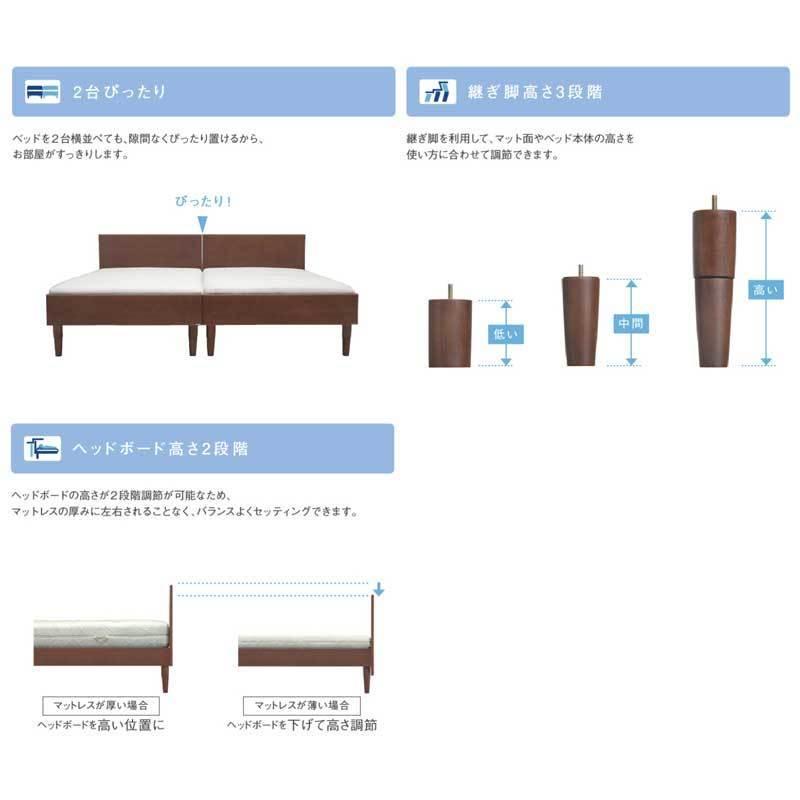 カリモク NW49モデル シングル ウッドスプリング フラット レッグタイプ・脚付き 高さ調整 karimoku 日本製家具 正規取扱店 硬さ調整  フレームのみ