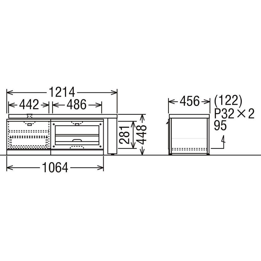 カリモク家具（KARIMOKU FURNITURE） カリモク QT4326 QT4336 テレビ台