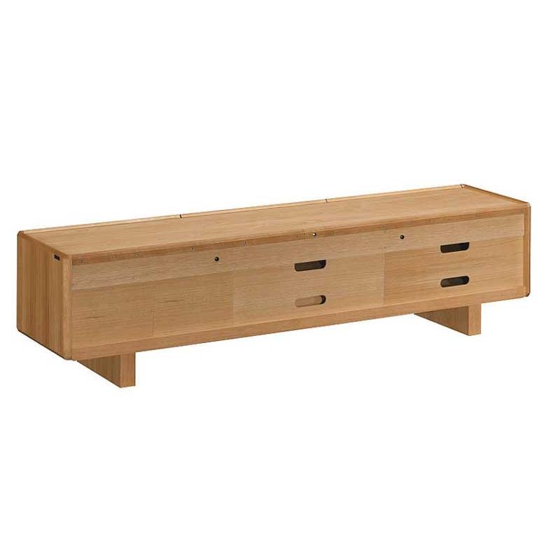 カリモク 木製テレビ台 ガラス扉付き ブラウン 【公式通販】