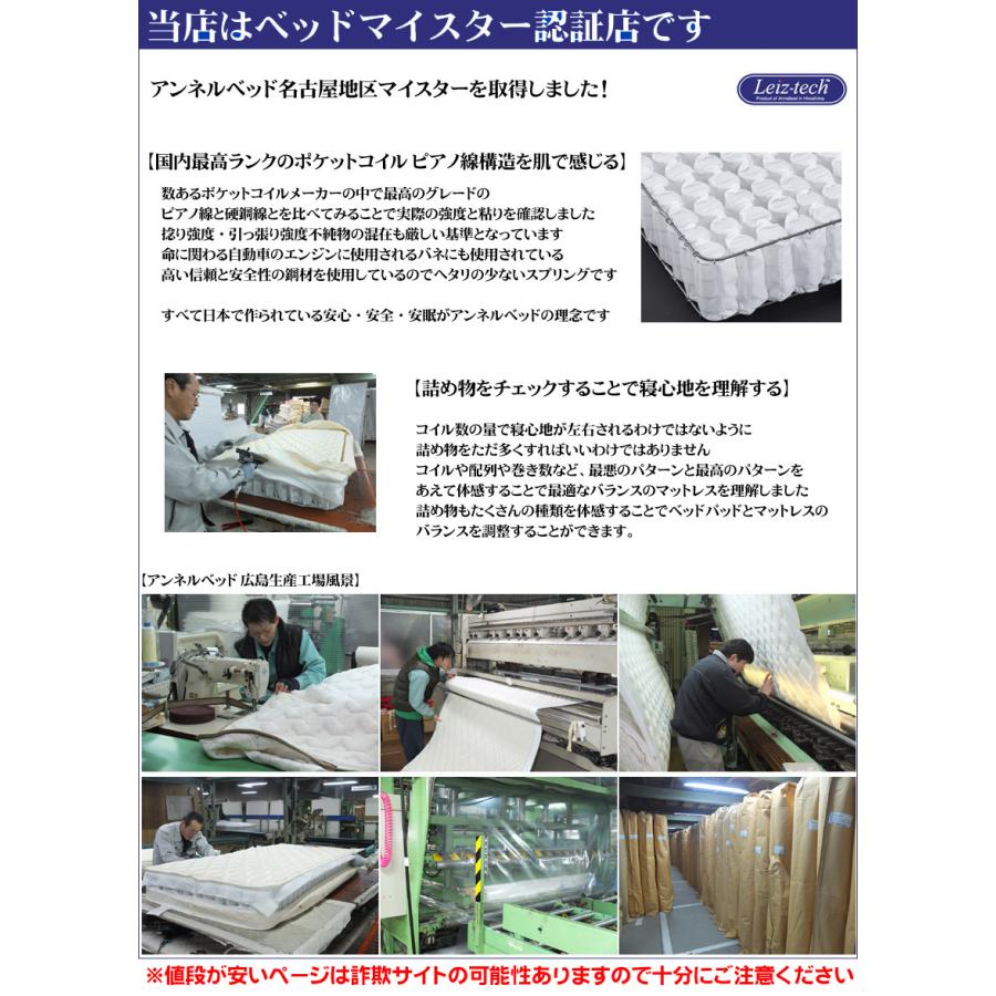 アンネルベッド コンフォート500/600 ダブルマットレス