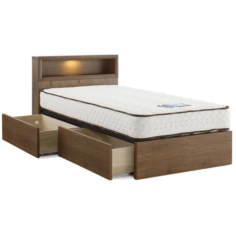 ドリームベッド ラナオーク2822 クイーン1・ワイドダブル 宮付き 照明 棚付き コンセント ドロアータイプ・引出し付き dreambed正規販売店 フレームのみ