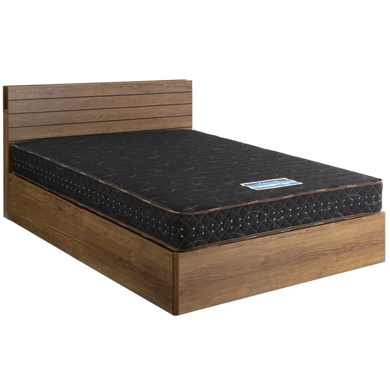 ドリームベッド ラナオーク2827 ダブル 宮付き コンセント付き ノーマルタイプ ベーシック ブラウン マットレス付き 日本製 正規販売店