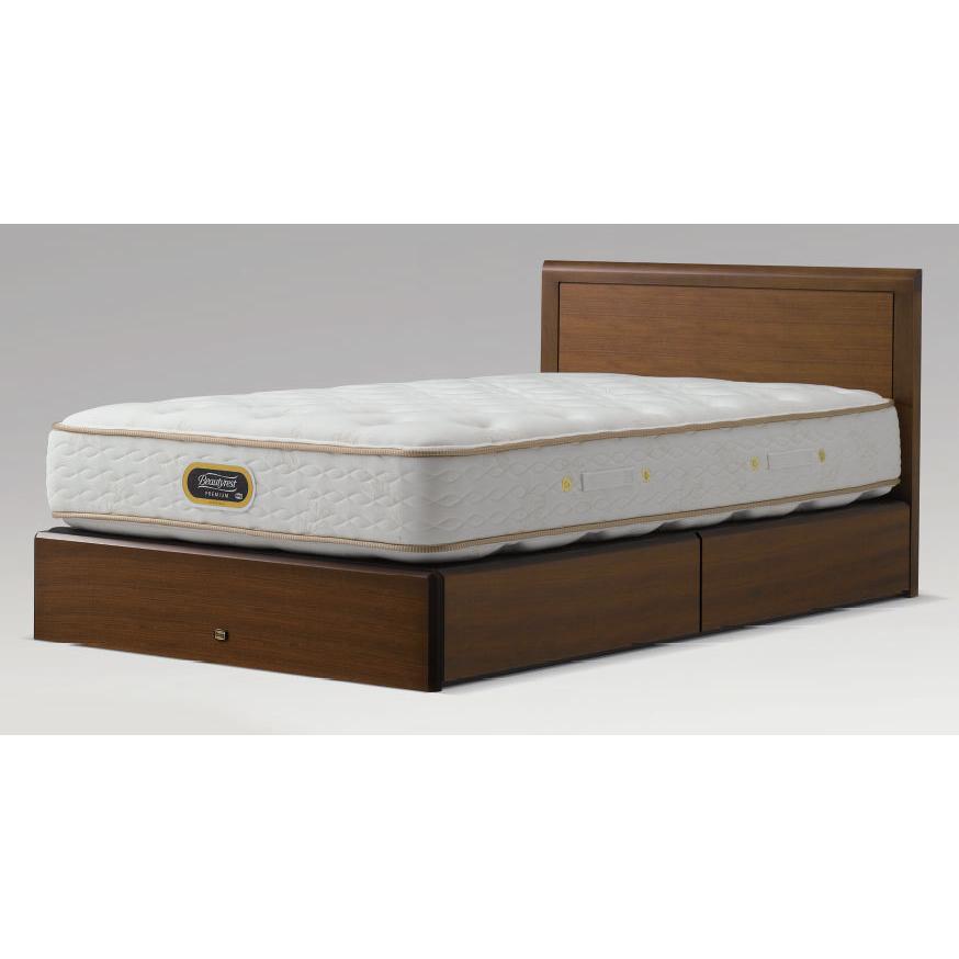 シモンズベッド アーグ クイーン・ワイドダブル フラット flat シンプル 省スペース 引き出しタイプ・ドロアー ベッド下収納 simmons 日本製 マットレス付き