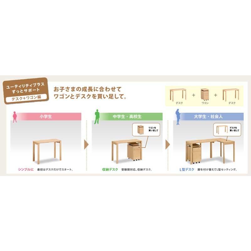 カリモク SS0466 デスクワゴン ユーティリティプラス 奥行45cm コンパクトワゴン 学習グッズ整理 学習ワゴン 天板昇降 日本製家具 | カリモク家具 | 06