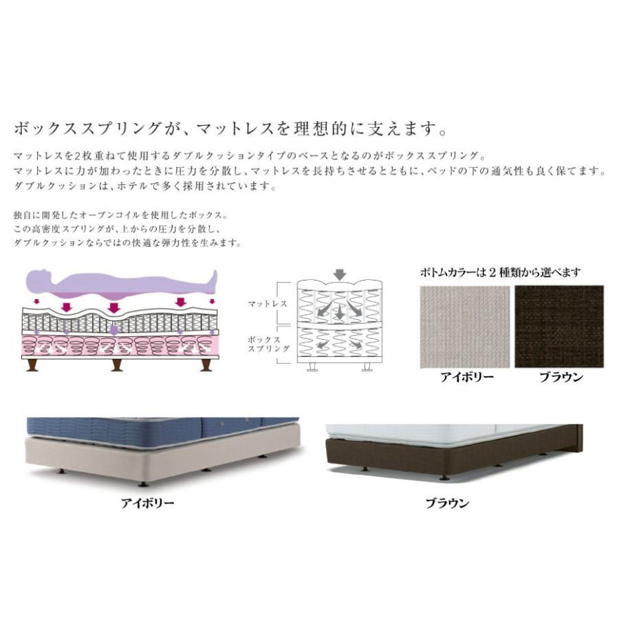 シモンズベッド シェルフスリム Shelf Slim クイーン・ワイドダブル ダブルクッション ボトムマット ホテルスタイル 棚付き 照明 日本製 フレームのみ | SIMMONS | 05