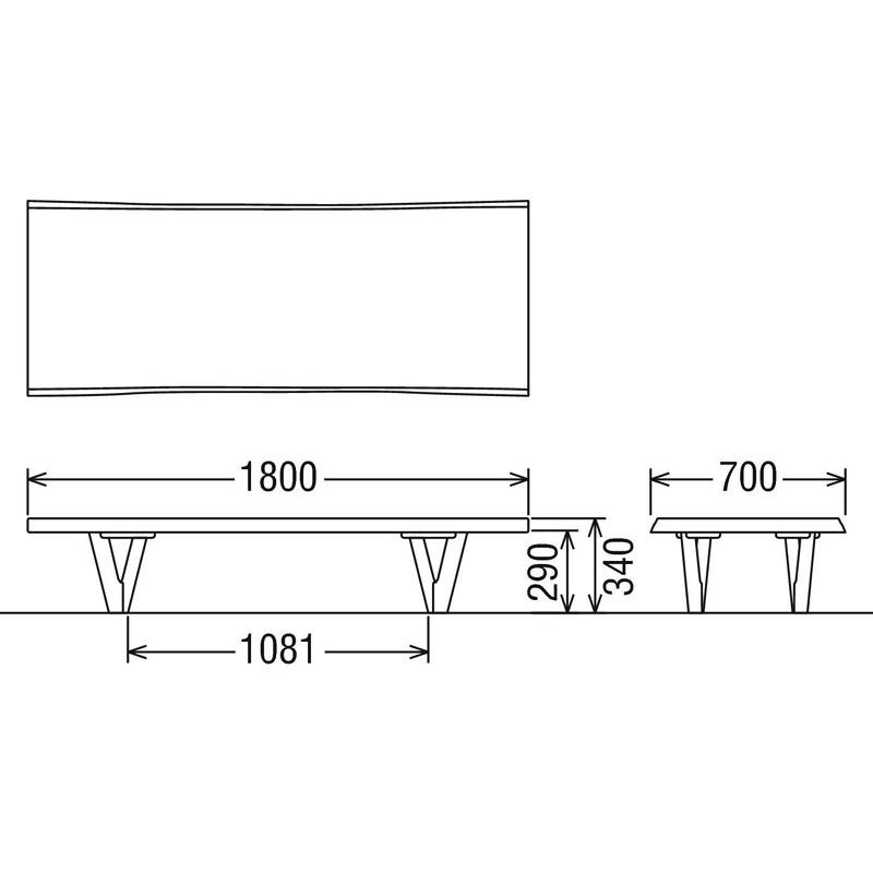 カリモク TW6000 長方形180サイズ リビング机 センターテーブル ソファーテーブル 机 ナチュラル シンプル 重厚感 日本製家具 正規取扱店 | カリモク家具 | 02