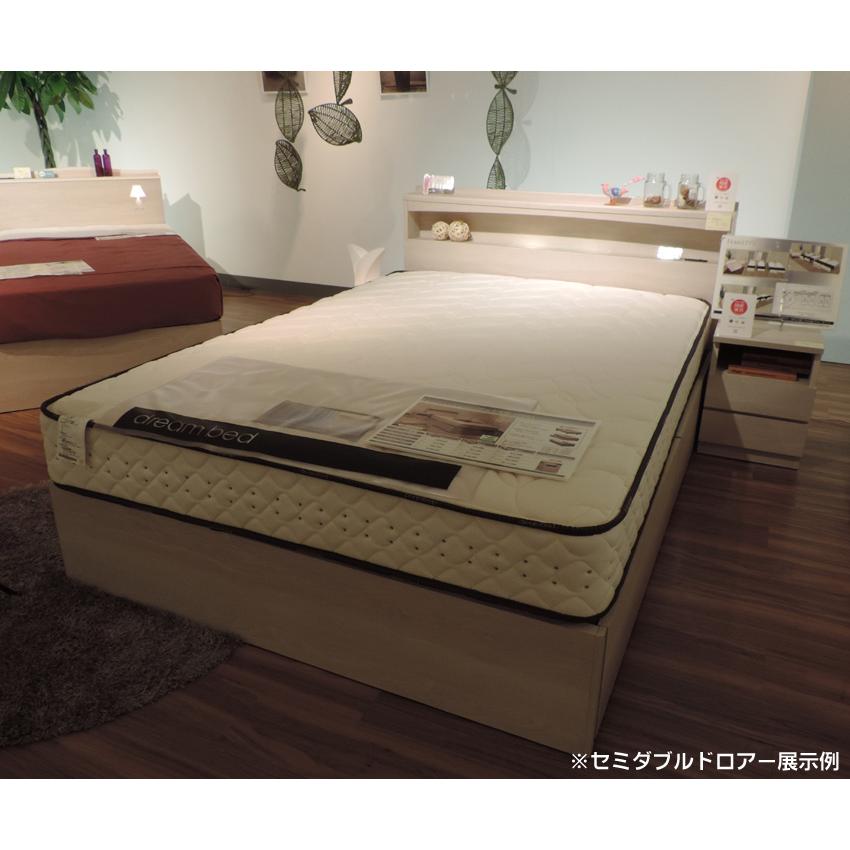 ドリームベッド フェミスティ2601 シングル 棚付き・照明 コンセント