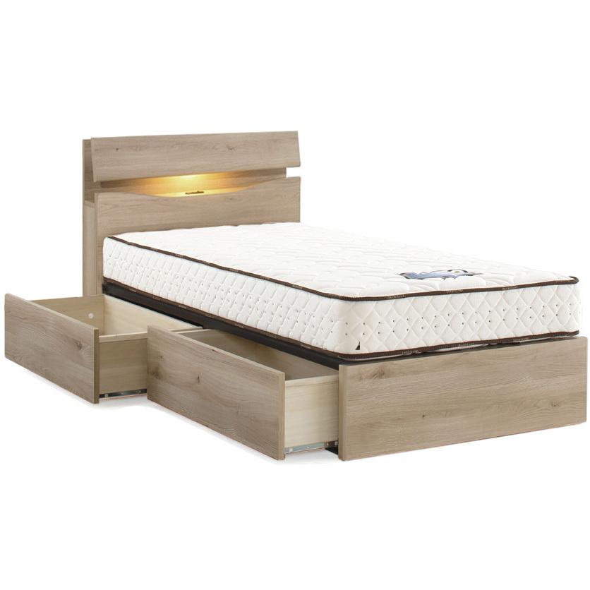 美品 ドリームベッド ウレルディ2758 クイーン 棚・照明・コンセント・引出付 ドリームベッド ウレルディ2758 クイーン1・ワイドダブル 棚付き 照明