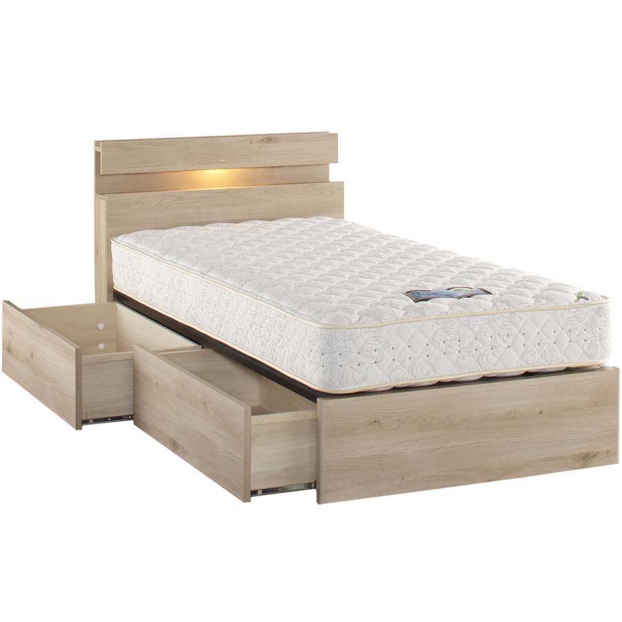 ドリームベッド ウレルディ2760 ダブル 棚付き LED照明 コンセント ドリームベッド ウレルディ2760 ダブル 棚付き 照明付き コンセント