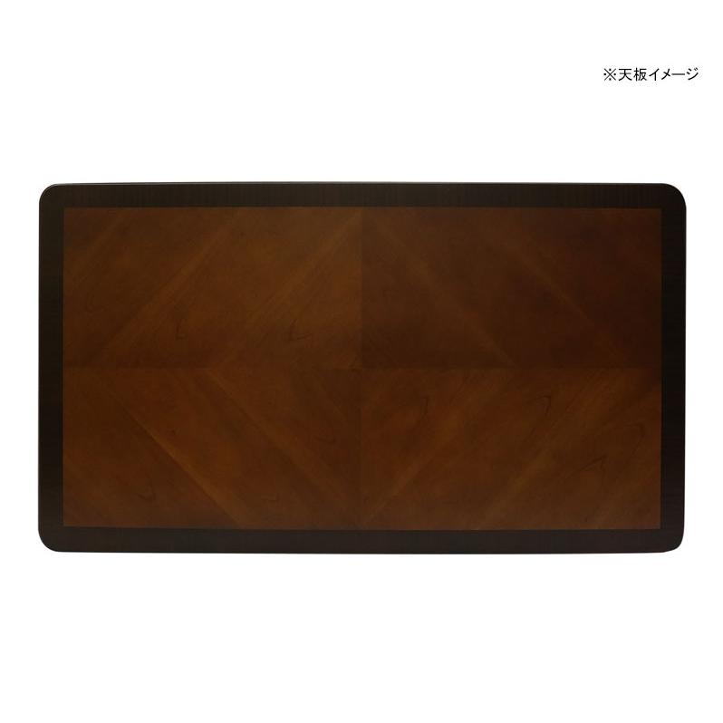東海家具 ベネチア ダイニング5点セット 150サイズ 食卓セット チェアH PBK ブラック 合成皮革 アンティーク風 クラシックブラウン 象嵌 姫系家具の画像