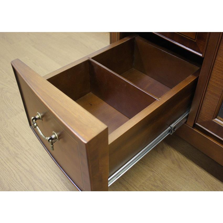 美品 東海家具 ベネチア TVボード 象嵌 ローボード W150 東海家具ベネチア 象嵌テレビ台 プラズマ対応テレビ台 ダーク