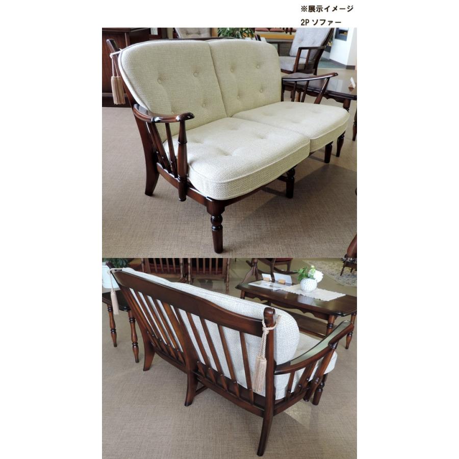 カリモク家具 コロニアル WC47ソファ 肘掛椅子 平織布張②