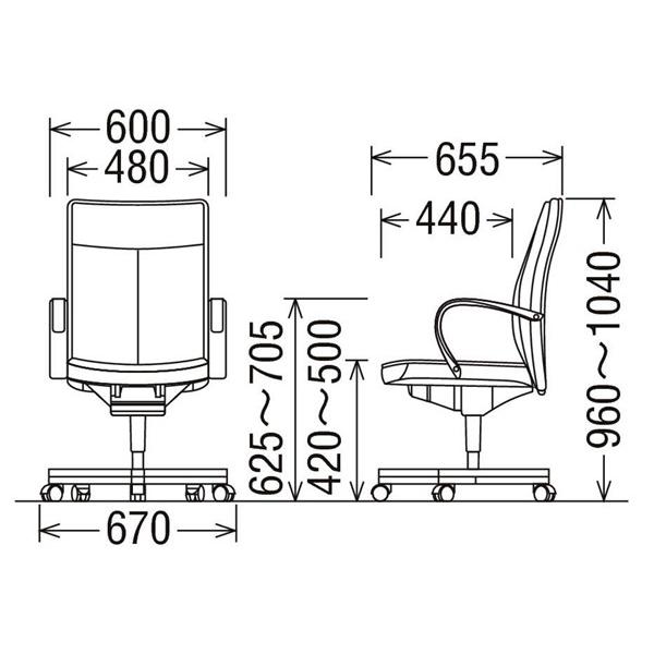 カリモク XT5670 本革張りデスクチェア PCチェア パソコン椅子 リクライニングチェア 日本製 | カリモク家具 | 02