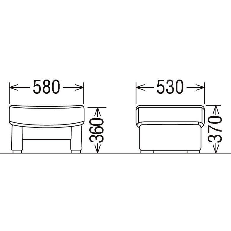 カリモク ZT73モデル ZT7306 ZT7356 1Pソファ 本革張ソファ スツール オットマン 日本製家具 | カリモク家具 | 01