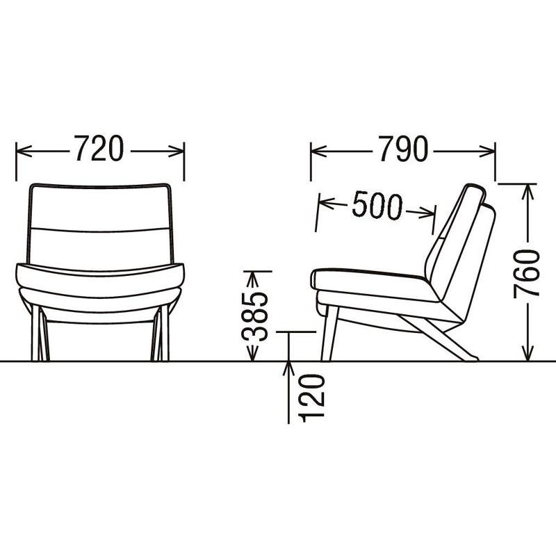 カリモク　シングルソファ カリモク家具 カリモク ZU16モデル ZU1605 ZU1655 1Pソファ 一人掛け