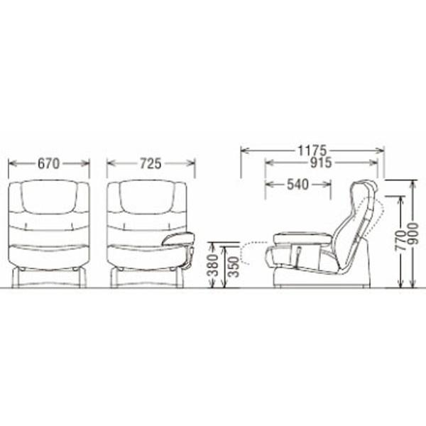 カリモク家具（KARIMOKU FURNITURE） カリモク 4208 4209 3Pソファ 本