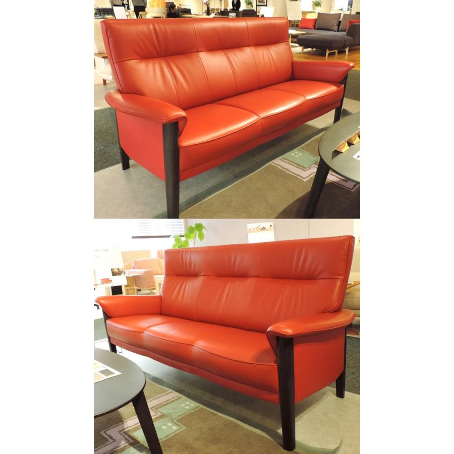 カリモク家具 カリモク ZW37モデル ZW3703 3Pソファ 本革張ソファ 肘掛