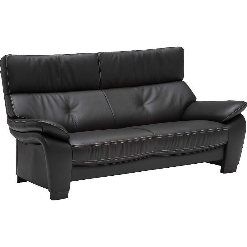 ✍️値下げしました❤️黒革ソファー（男女兼用）❤️ カリモク家具 カリモク ZW73モデル ZW7322 2Pソファロング 横幅