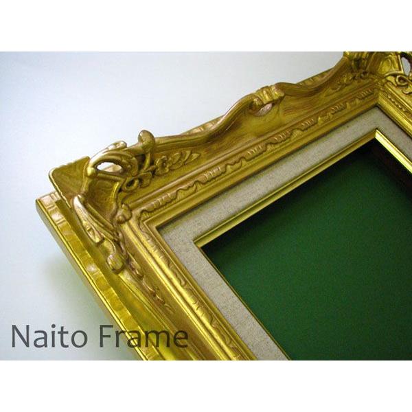 油絵額縁 7802/ゴールド F0号（180×140mm）前面アクリル仕様 油彩額 大額｜e-frame