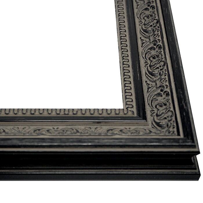 油絵額縁 8203/ブラック F10号（530×455mm） 前面UVカット
