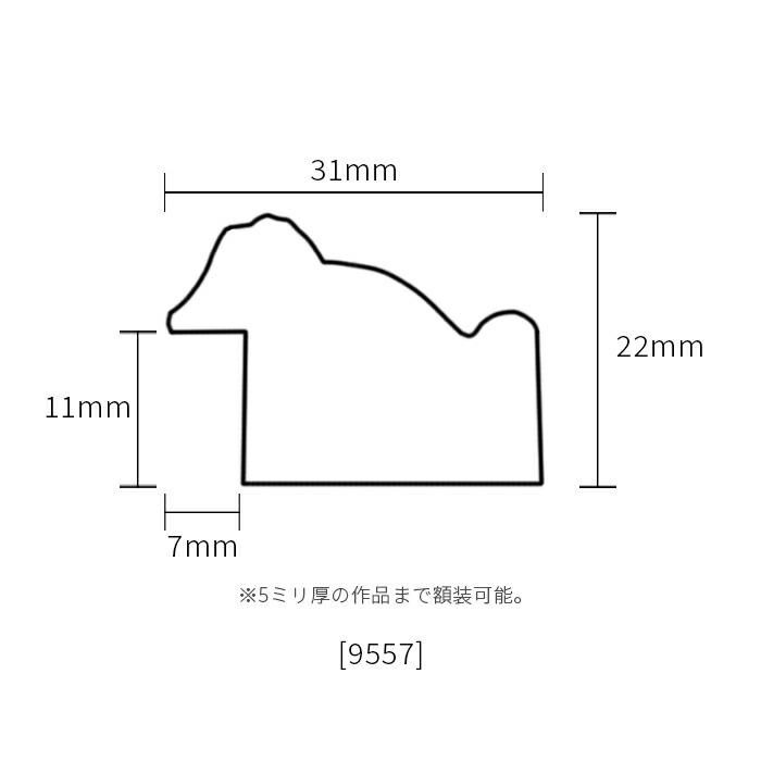 額縁専門店ないとう 正方形額縁 9557/シルバー 550角（550×550mm） 前面UVカットアクリル仕様 : 額縁専門店ないとう ...