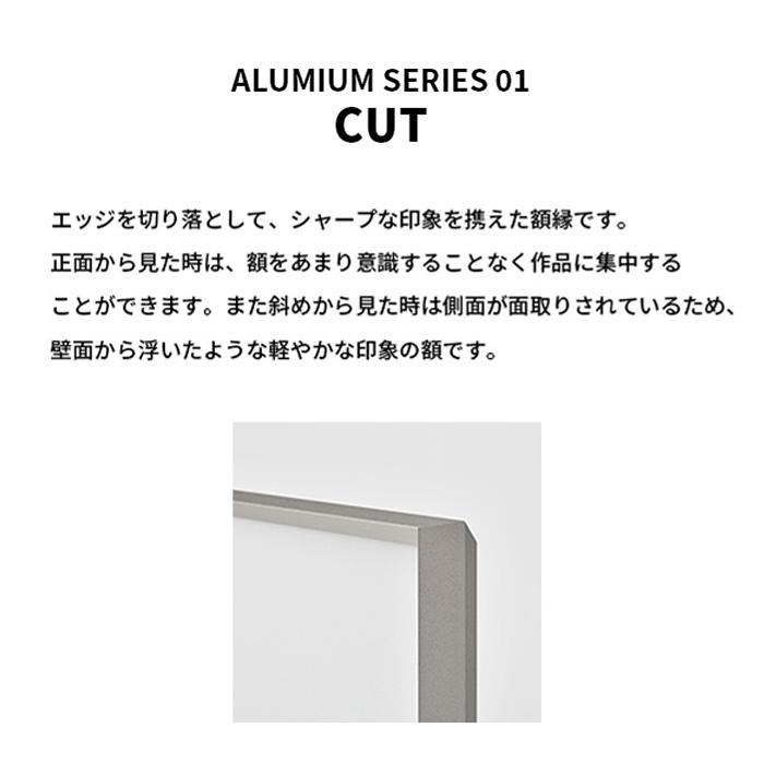 ポスターフレーム アルミアム カット A1（841×594mm） シルバー