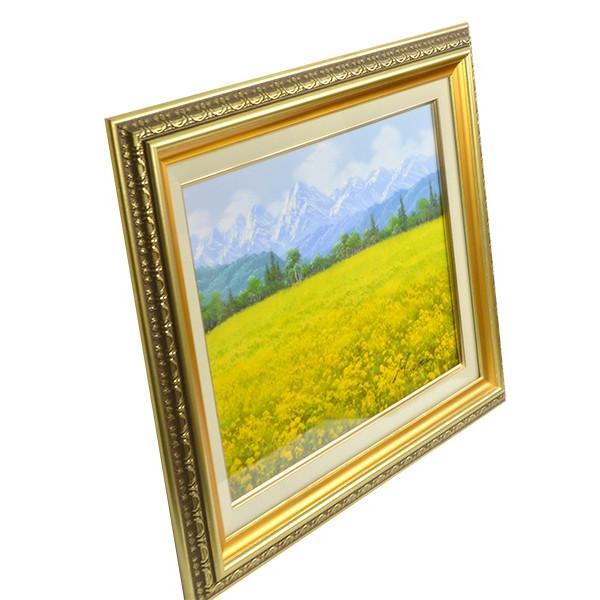 室田彰 『信州菜の花』 作品サイズ： F6（410×318mm） 大額 : 額縁専門