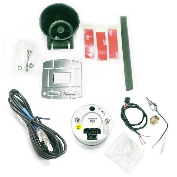 オートゲージ 水温計 SM 52&Phi; ホワイト/アンバーレッド DUAL デュアル　シリーズ