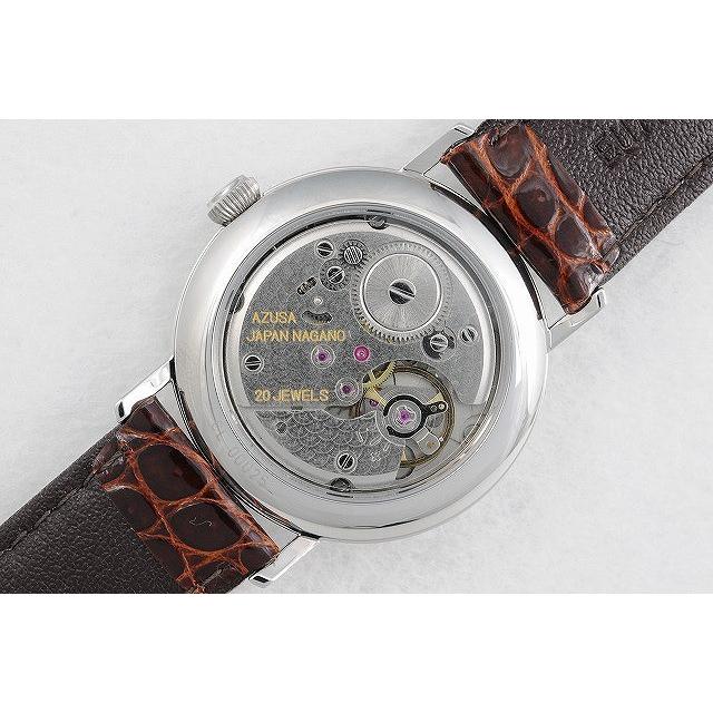 腕時計 Azusa クラシック 文字盤シャンパンゴールド 茶ベルト : 時計屋