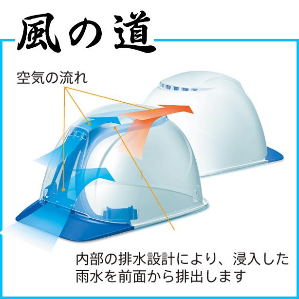 エアライトヘルメット「飛翔］（ブロックライナーあり/通気孔あり）（保護帽・安全ヘルメットに最適）ST#1830-JZII｜e-fukuyoshi｜19