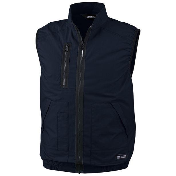 ジーベック（XEBEC） 綿100%膨らみ軽減空調服ベスト : ユニフォームの