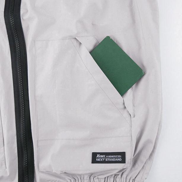 ジーベック（XEBEC） 綿100%膨らみ軽減空調服ベスト : ユニフォームの