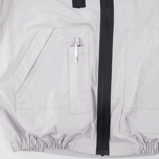 ジーベック（XEBEC） 綿100%膨らみ軽減空調服ベスト : ユニフォームの