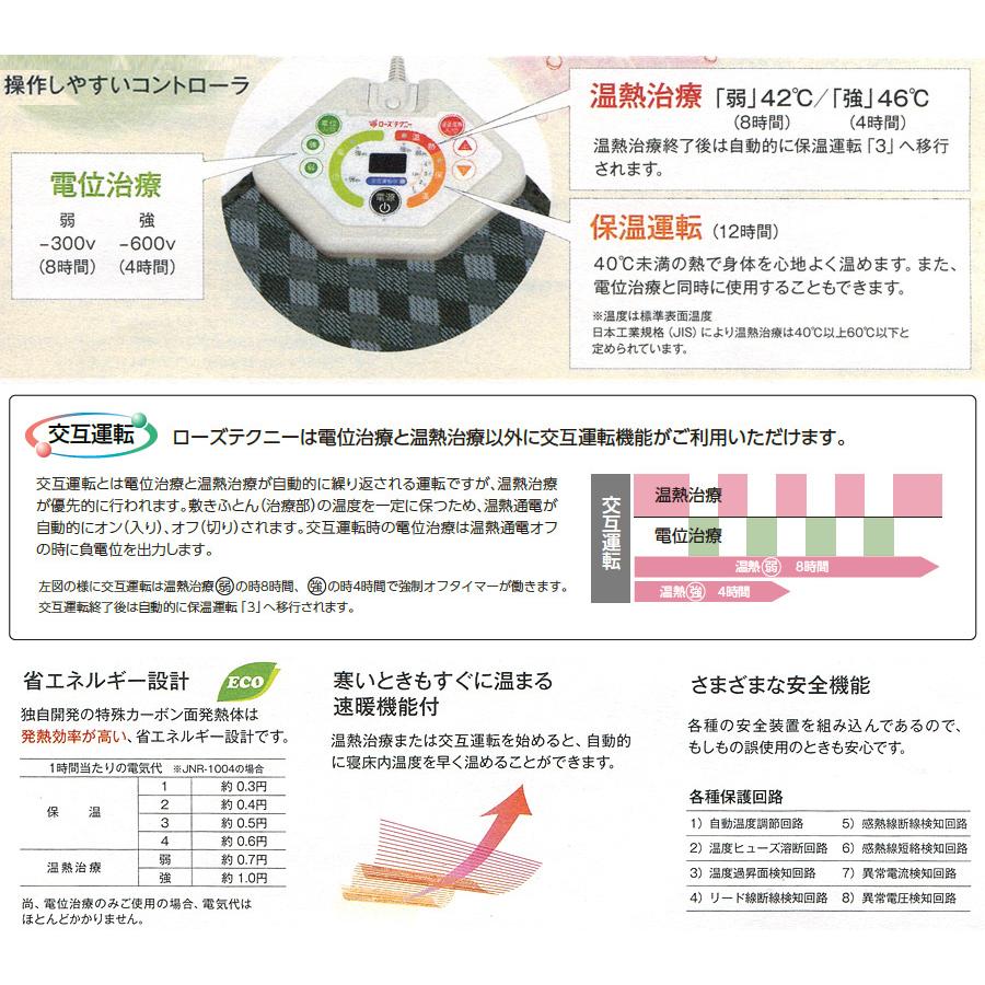 西川 西川ローズテクニー JNR-1005ダブル用セット 電位・温熱 西川 西川ローズテクニー JNR-1005ダブル用セット 電位・温熱