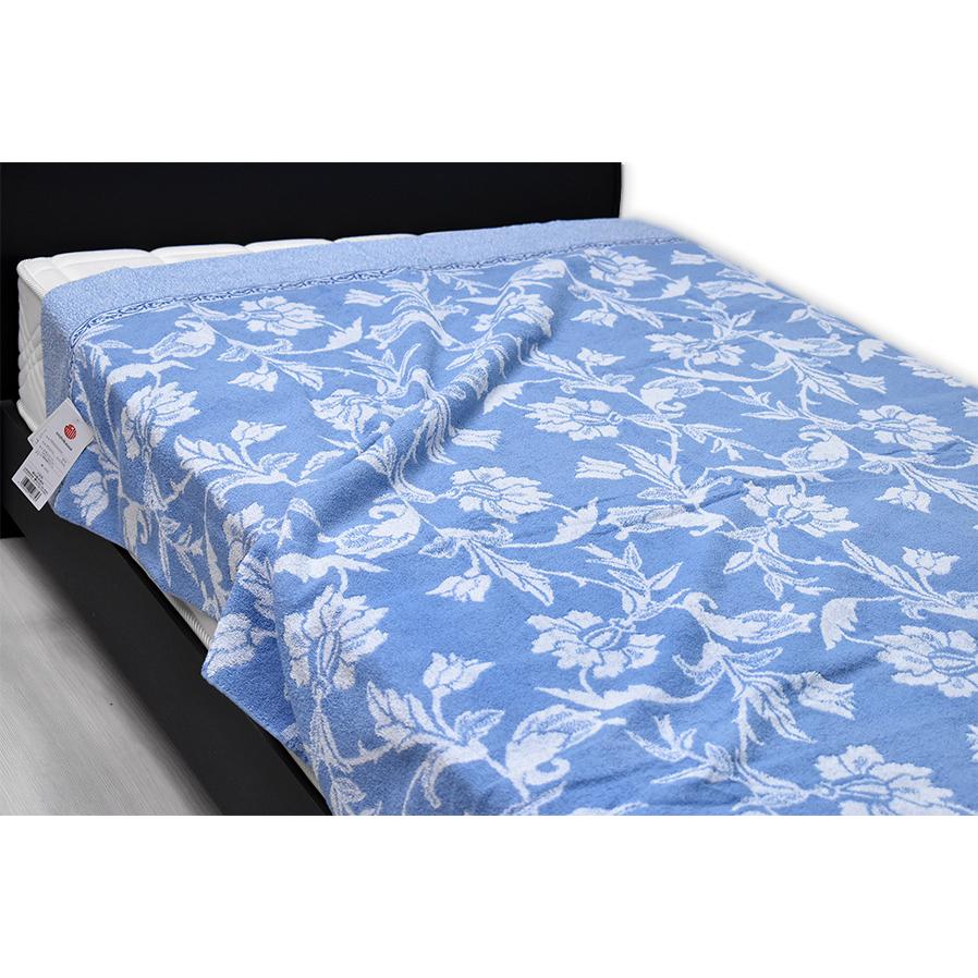 西川（nishikawa） 西川タオルケット綿100％ シングル WS3213 ブルー