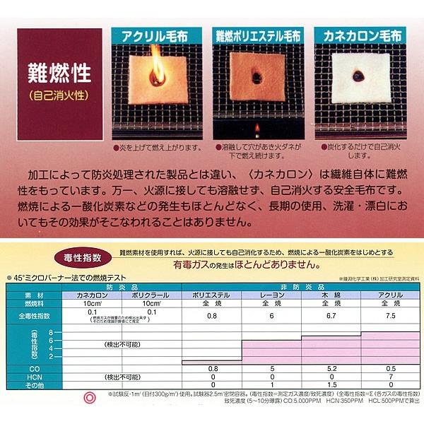 難燃毛布カネカロン KL-1000 防炎製品ラベル付 10枚組 : e-ふとん屋