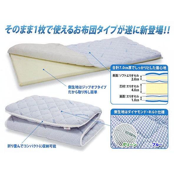かつ【未開封】新品 マニフレックス イタリアンフトン 2 セミダブル 未開封未使用アウトレット マニフレックス イタリアンふとん2