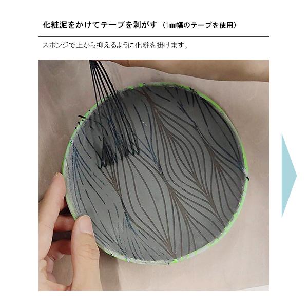 陶芸用品　アイシーフリーテープ 1mm 黒 陶芸用マスキングテープ｜e-gazai-tougei｜09