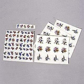 陶芸 転写紙｜上絵 デザイン転写紙セット (有鉛) 花 B 約54ピース